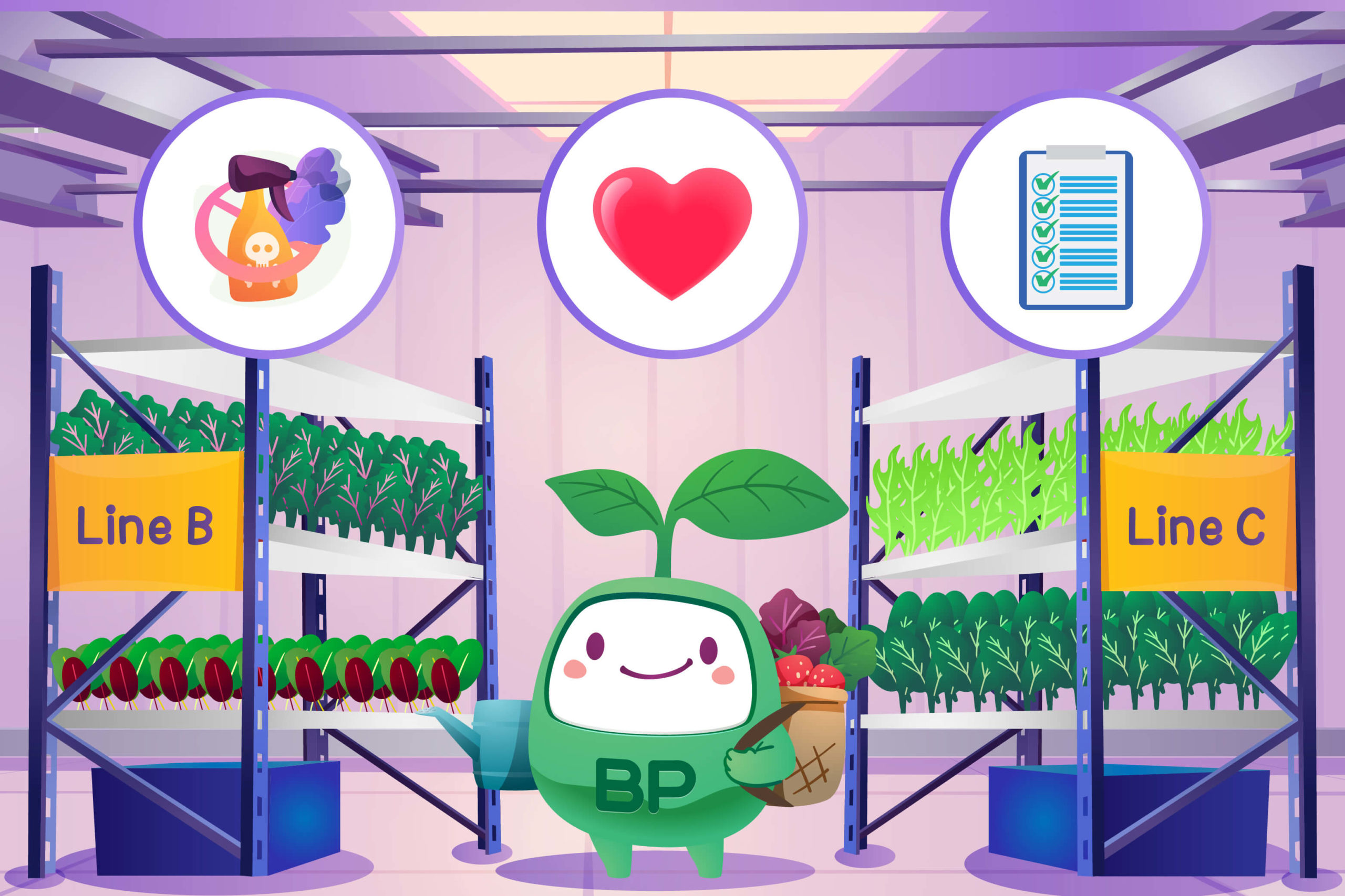BP Value, no pesticide and growing with heart