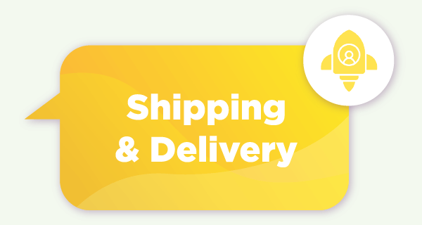 shipping and delivery footer