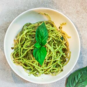 Vegan Pesto Spaghetti