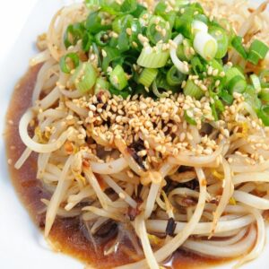 Stir Fried Bean Sprouts with Ice Plant