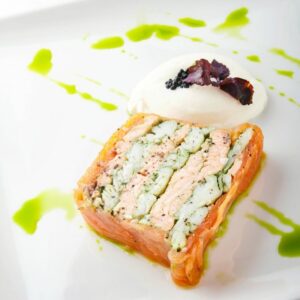 Smoked Salmon Terrine with Mixed Vegetables
