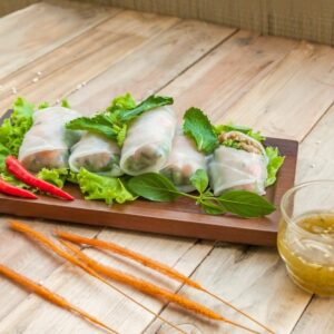 Mizuna Thai Rice Noodle Salad Roll